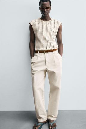 SLEEVELESS KNIT T-SHIRT - Image 6