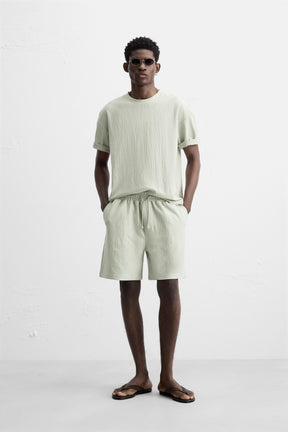 TEXTURED RELAXED FIT T-SHIRT - Image 1