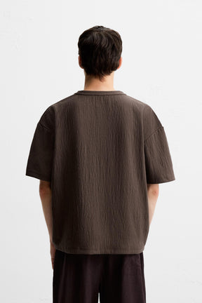 TEXTURED RELAXED FIT T-SHIRT - Image 3