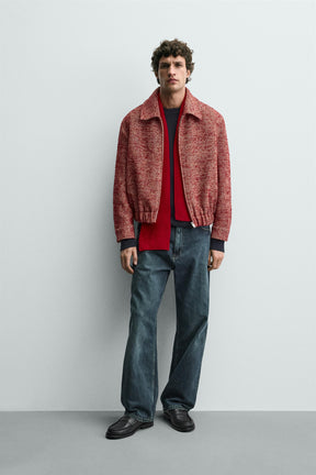 TEXTURED WOOL OVERSHIRT - Image 1