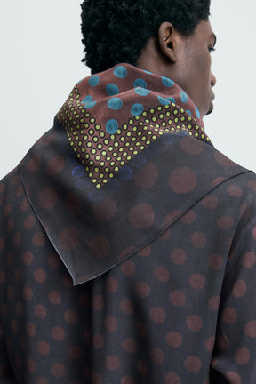 LIMITED EDITION POLKA DOT SCARF FLOWING SHIRT - Image 6