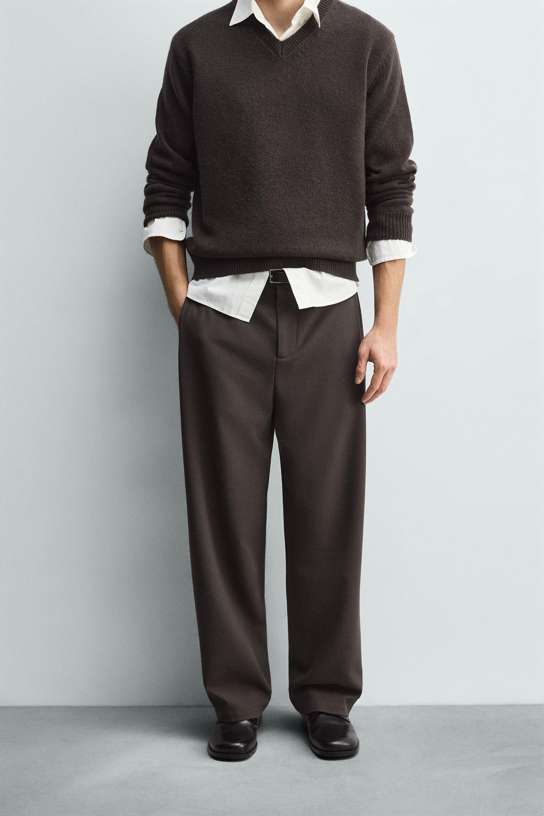 RELAXED FIT PLEATED TROUSERS - Image 2