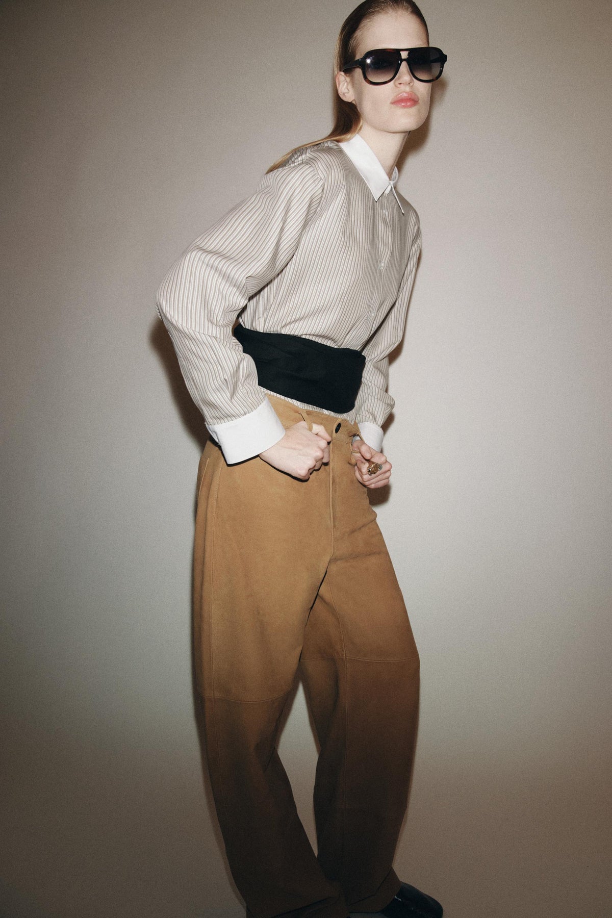 Contrast Striped Shirt