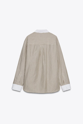 Contrast Striped Shirt