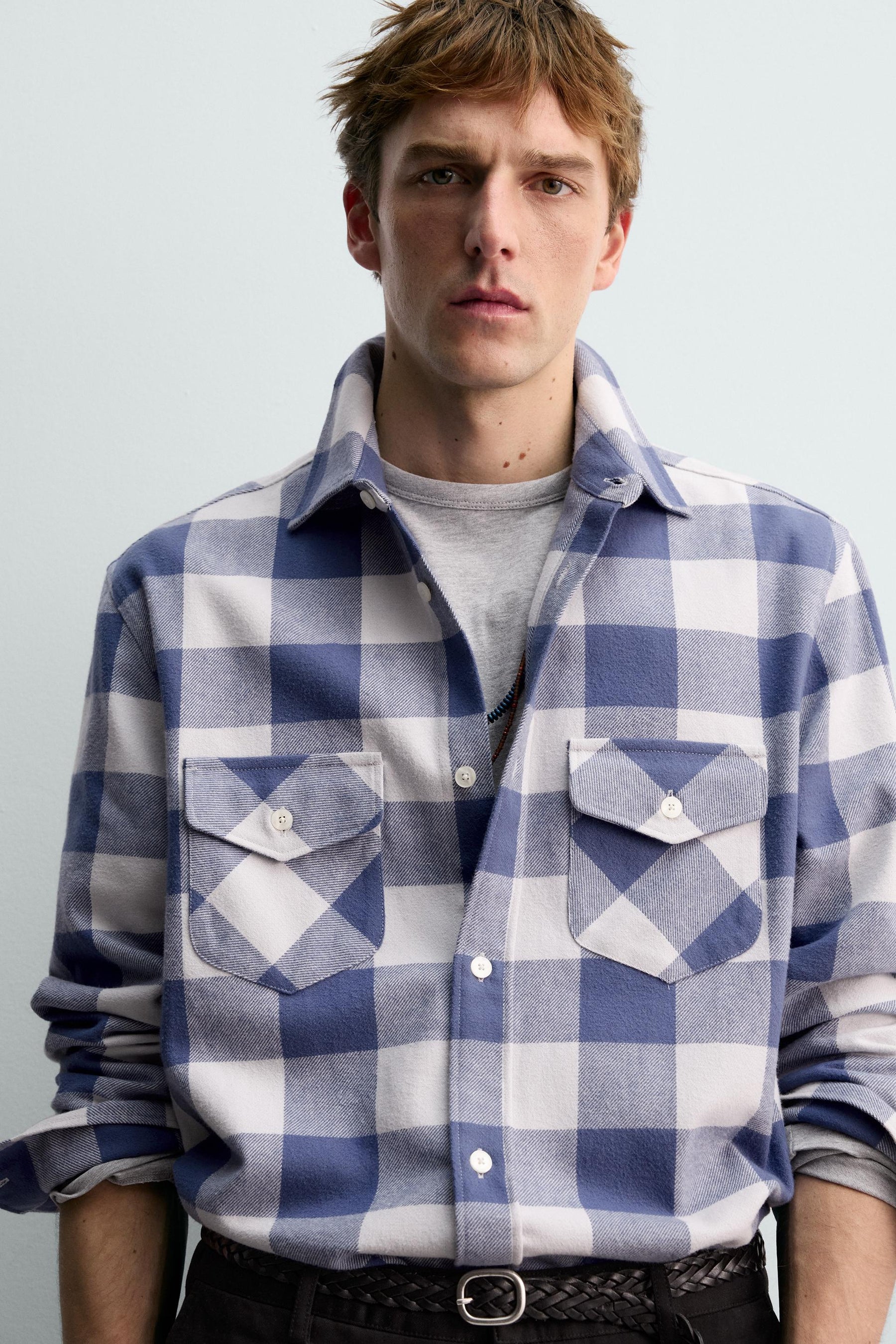 CHECK FLANNEL SHIRT AARON LEVINE X - Image 5