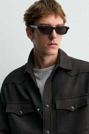 WESTERN SHIRT WITH WOOL AARON LEVINE X - Image 6