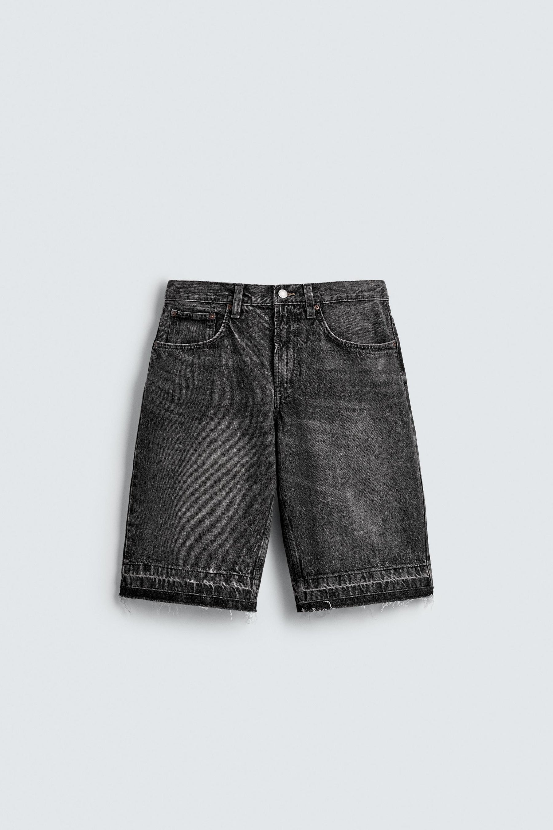 BAGGY FIT DENIM BERMUDA SHORTS - Image 7