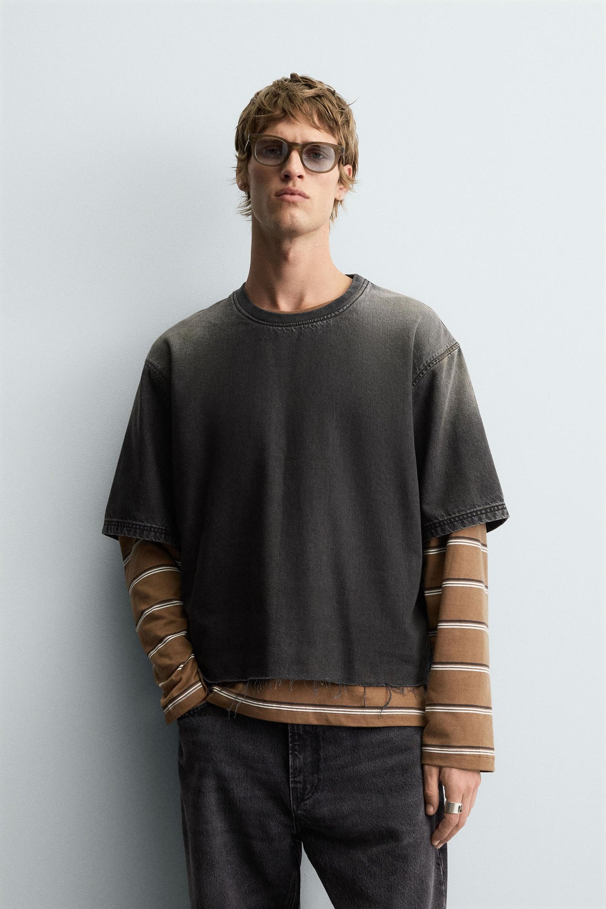 WASHED DENIM T-SHIRT - Image 2