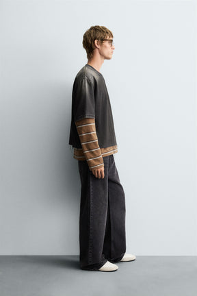 WASHED DENIM T-SHIRT - Image 4