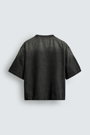 WASHED DENIM T-SHIRT - Image 8