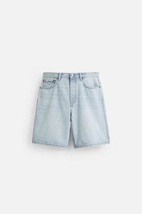 STRAIGHT-LEG DENIM BERMUDA SHORTS - Image 7