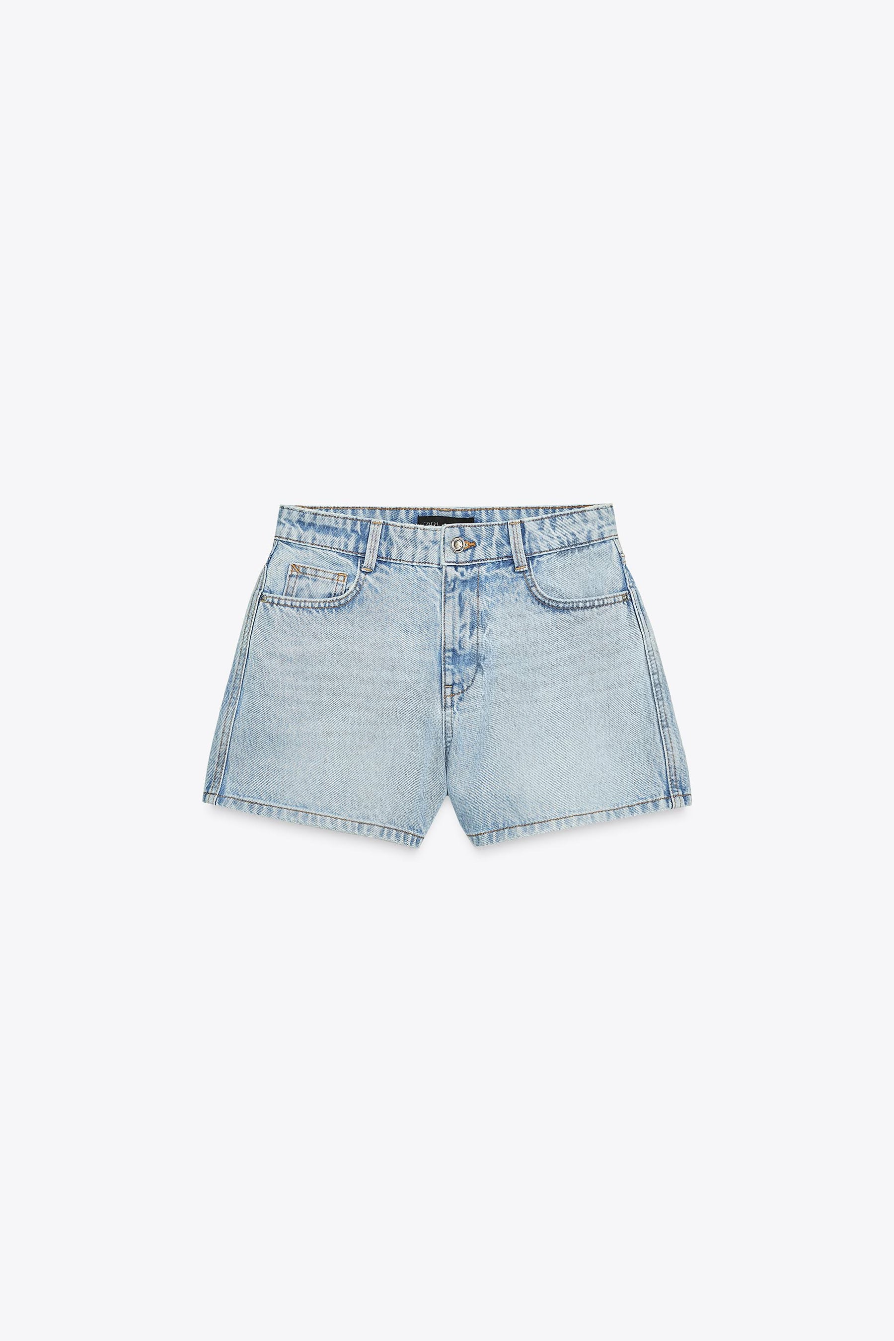 Mid-Waist Mom Fit Shorts