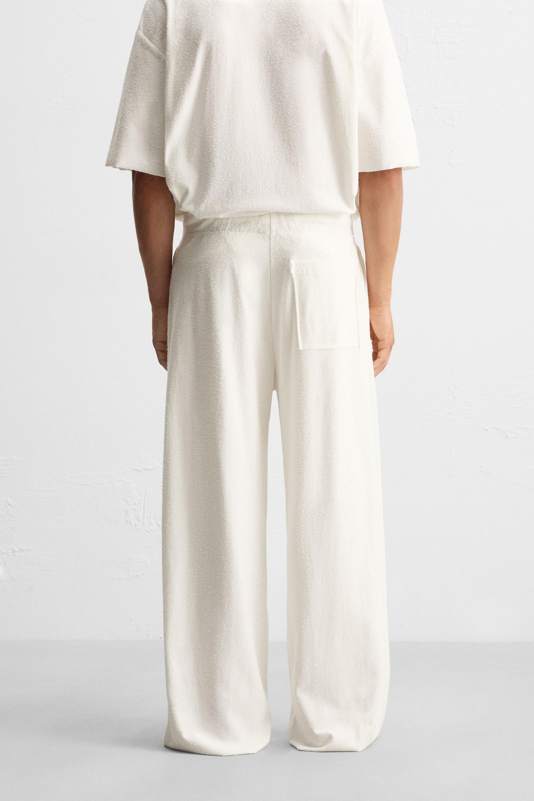 RELAXED FIT TEXTURED TROUSERS - Image 3
