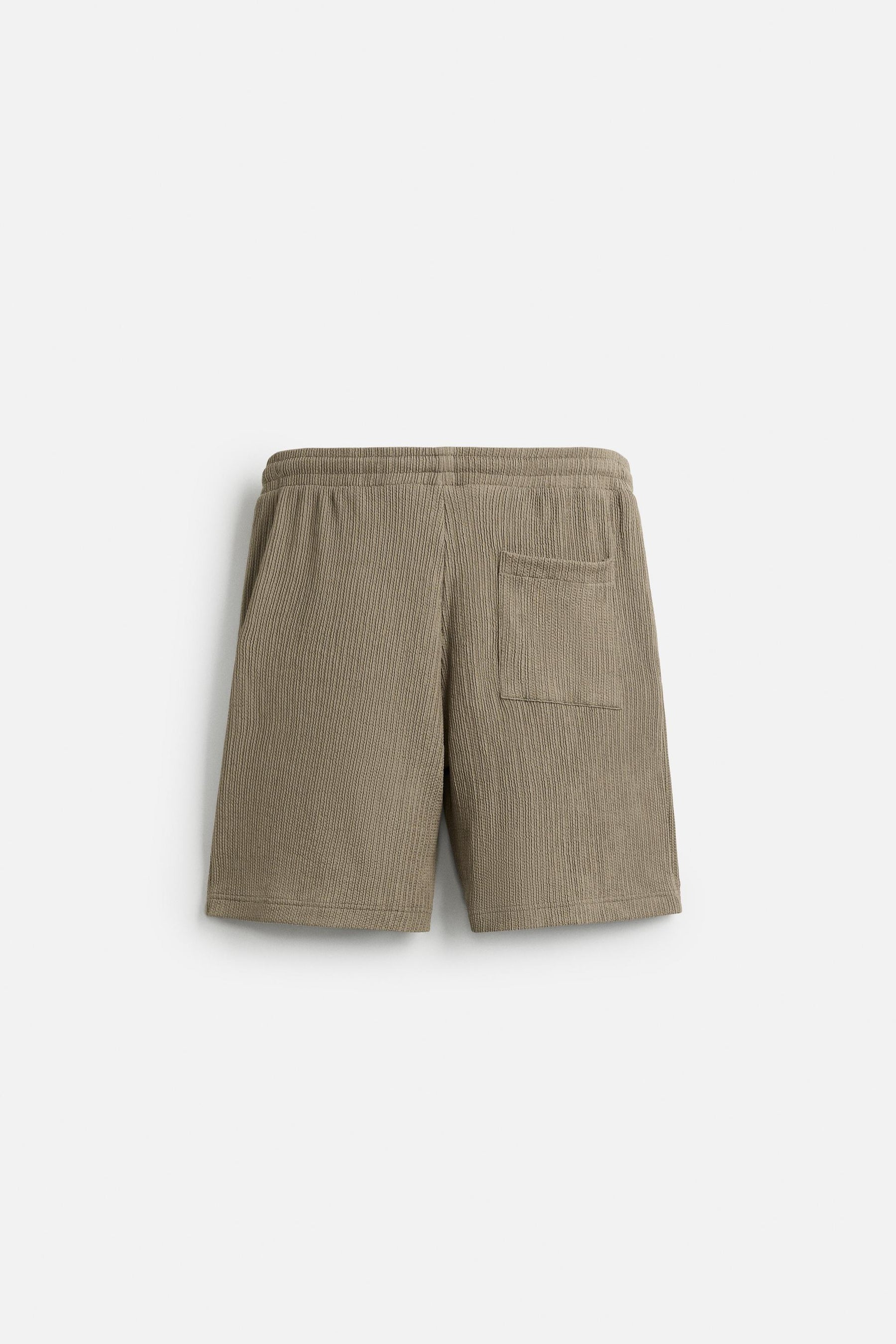 IRREGULAR TEXTURED BERMUDA SHORTS - Image 6