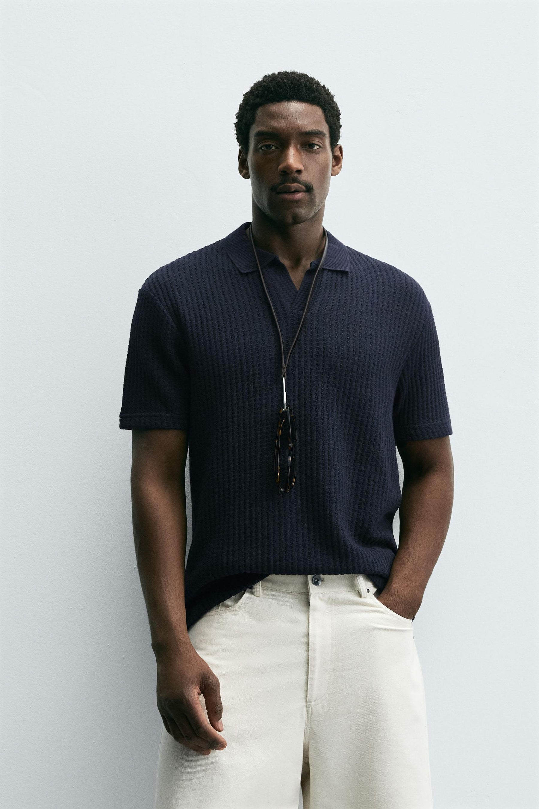 TEXTURED POLO SHIRT - Image 2