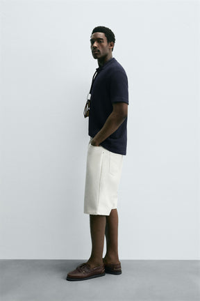 TEXTURED POLO SHIRT - Image 4