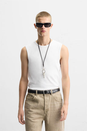 RIBBED TANK T-SHIRT - Image 2