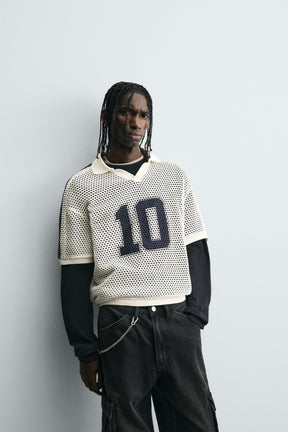 Textured Soccer Polo