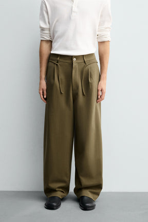 PLEATED DRAWSTRING TROUSERS - Image 2