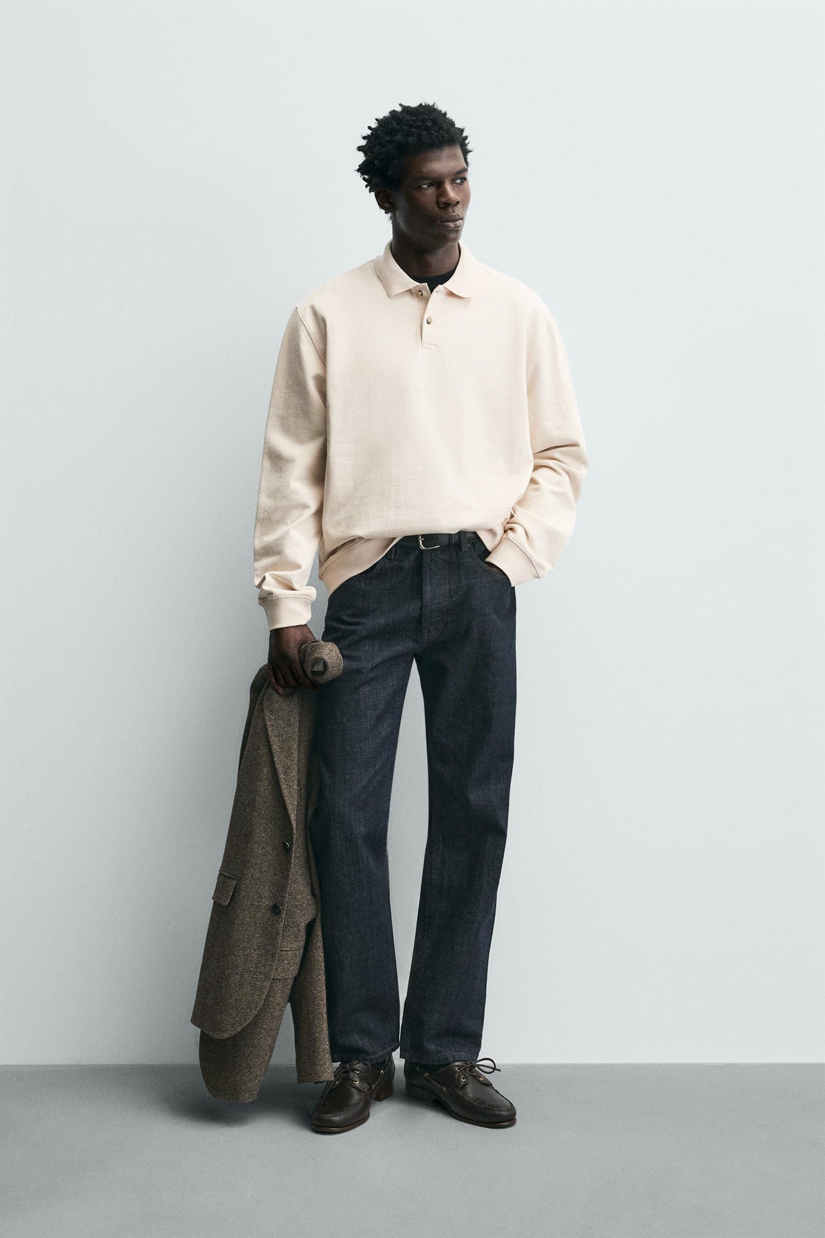 TEXTURED REGULAR FIT POLO SHIRT - Image 1