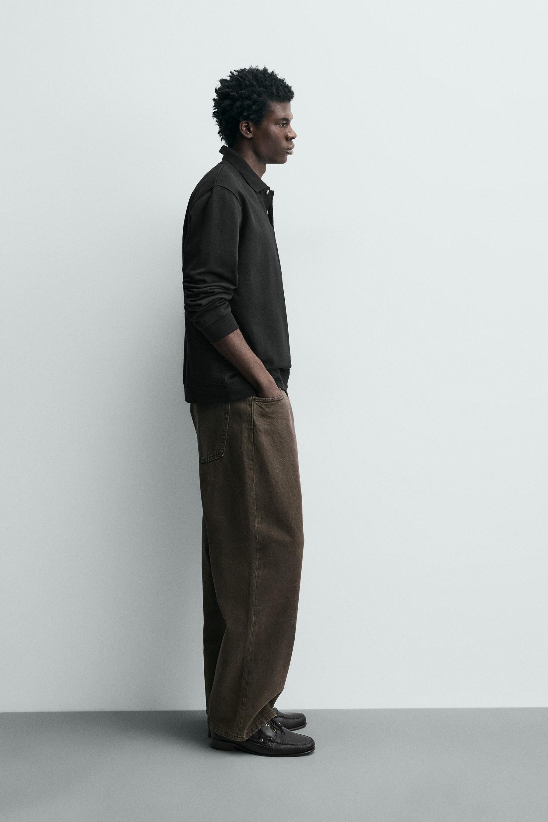 REGULAR FIT TEXTURED POLO SHIRT - Image 4