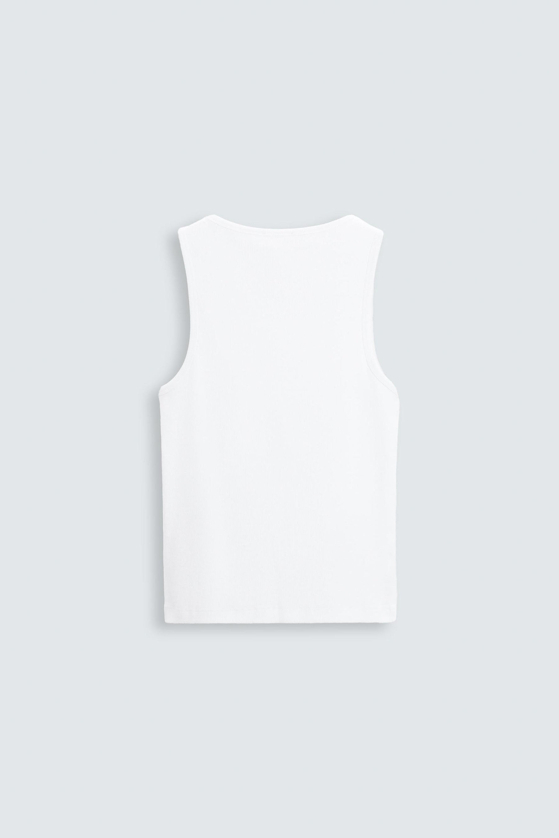 BASIC RIBBED TANK TOP - Image 7