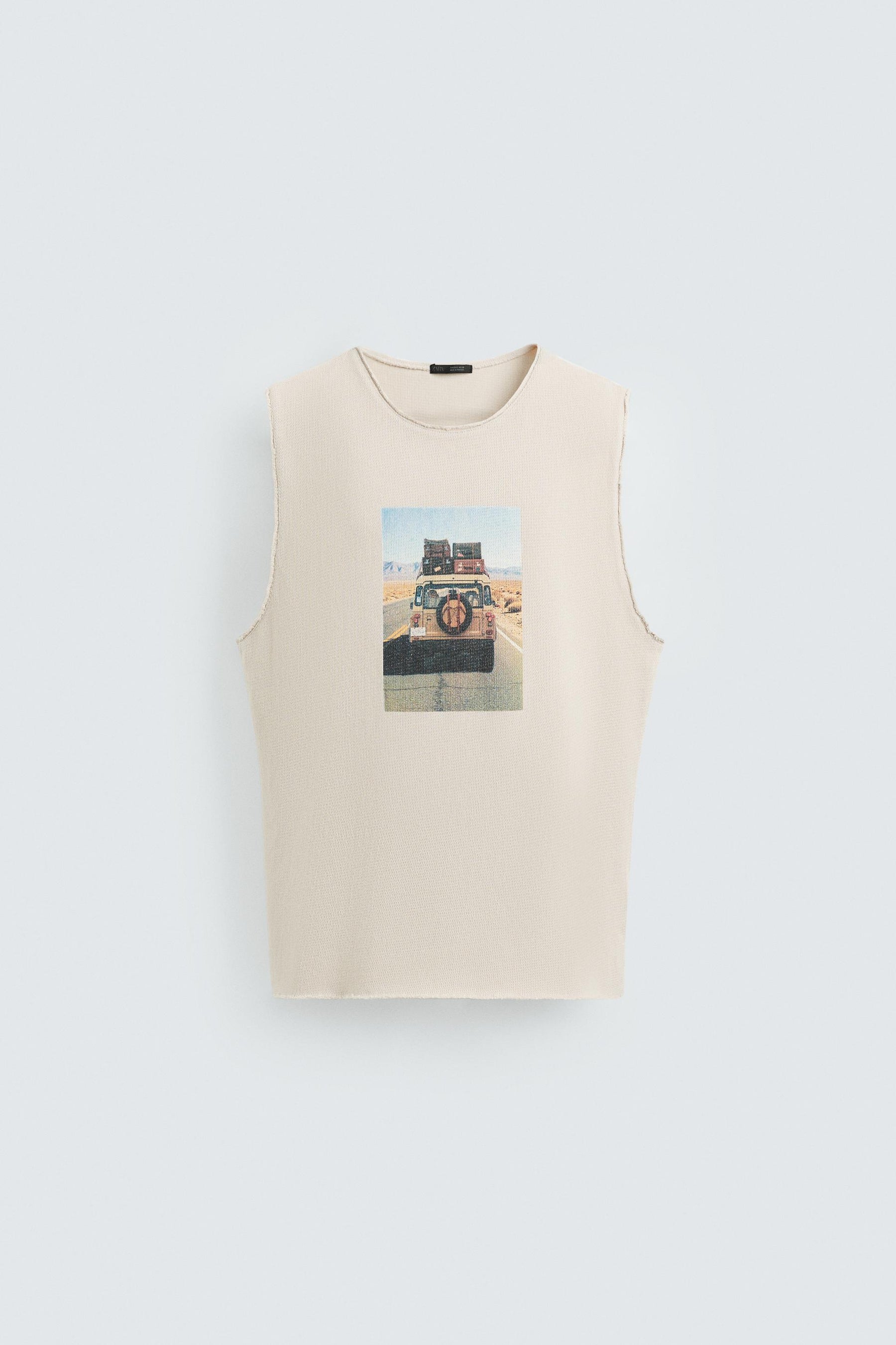 PRINTED KNIT TANK TOP - Image 7