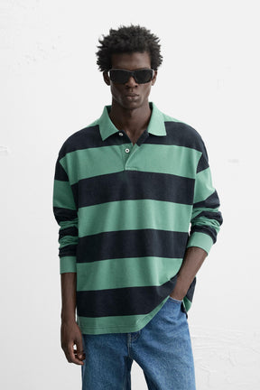 Striped Wash Polo