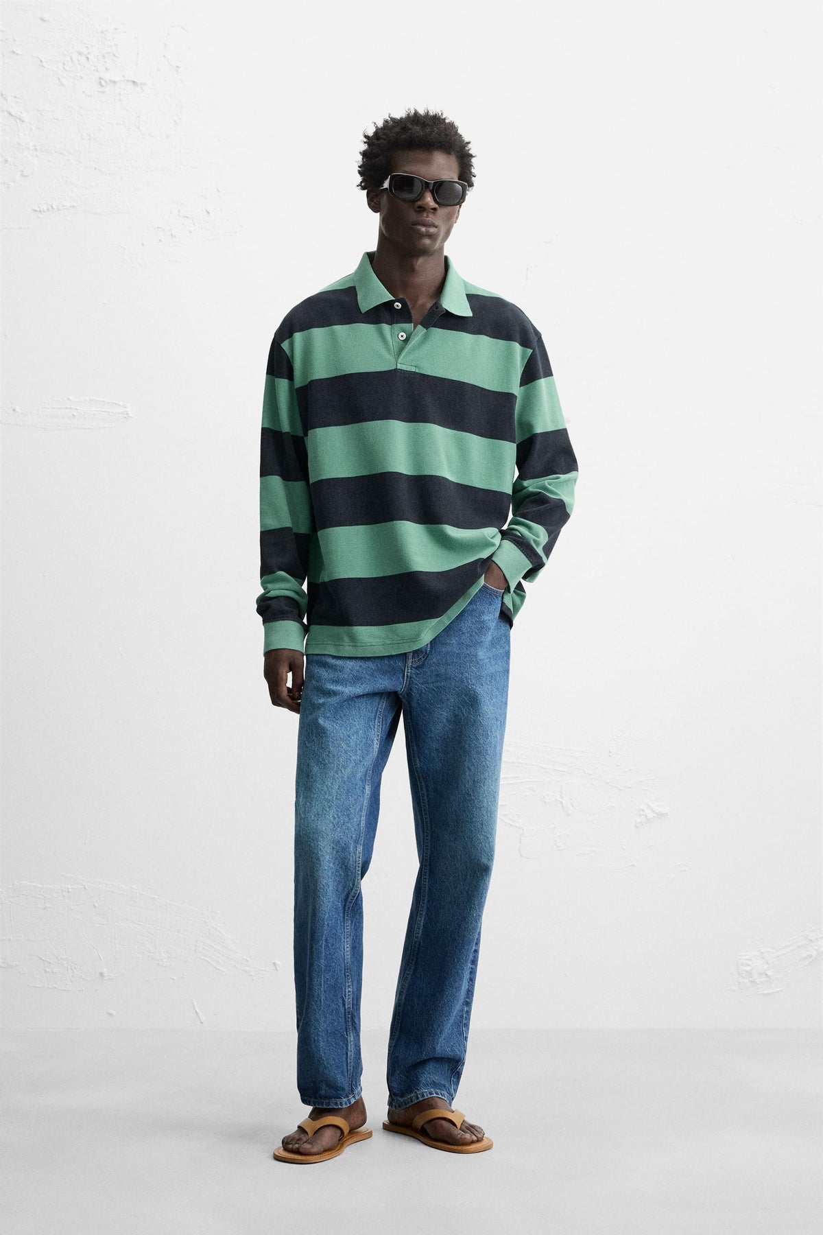 Striped Wash Polo