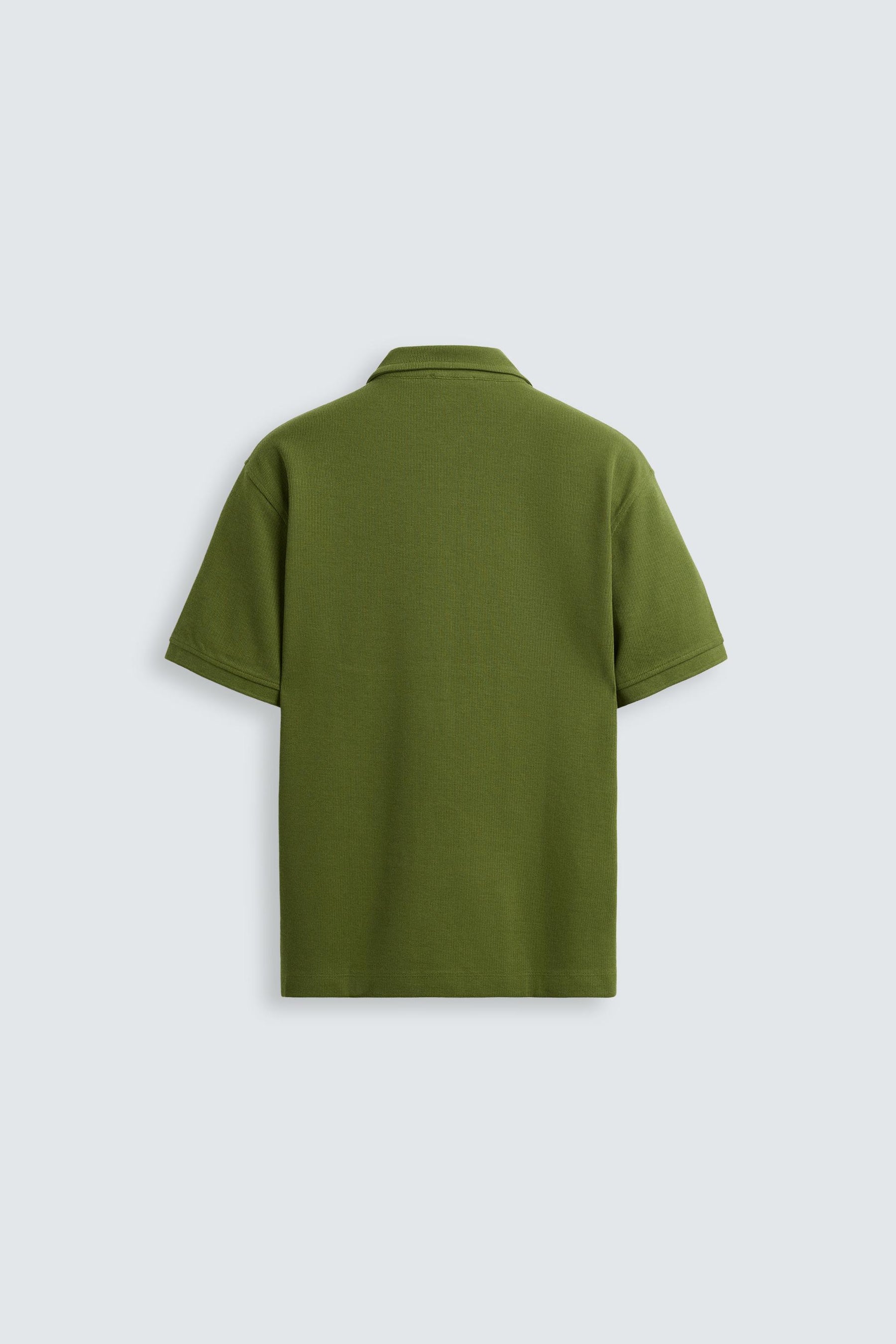 BASIC TEXTURED POLO SHIRT - Image 6