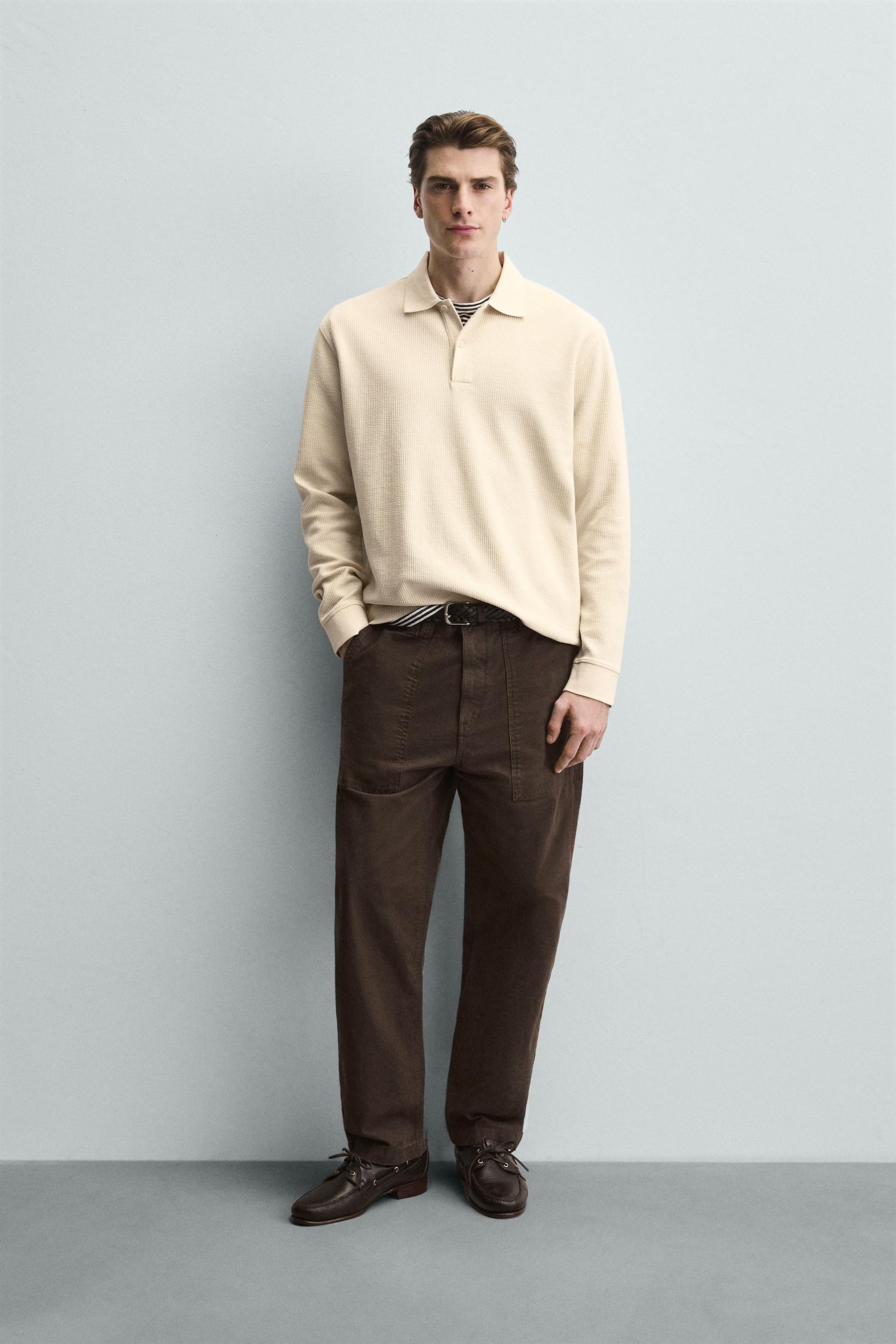 Striped Texture Polo