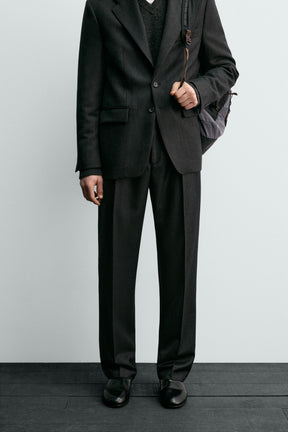 AARON LEVINE X WOOL TWILL SUIT TROUSERS - Image 2