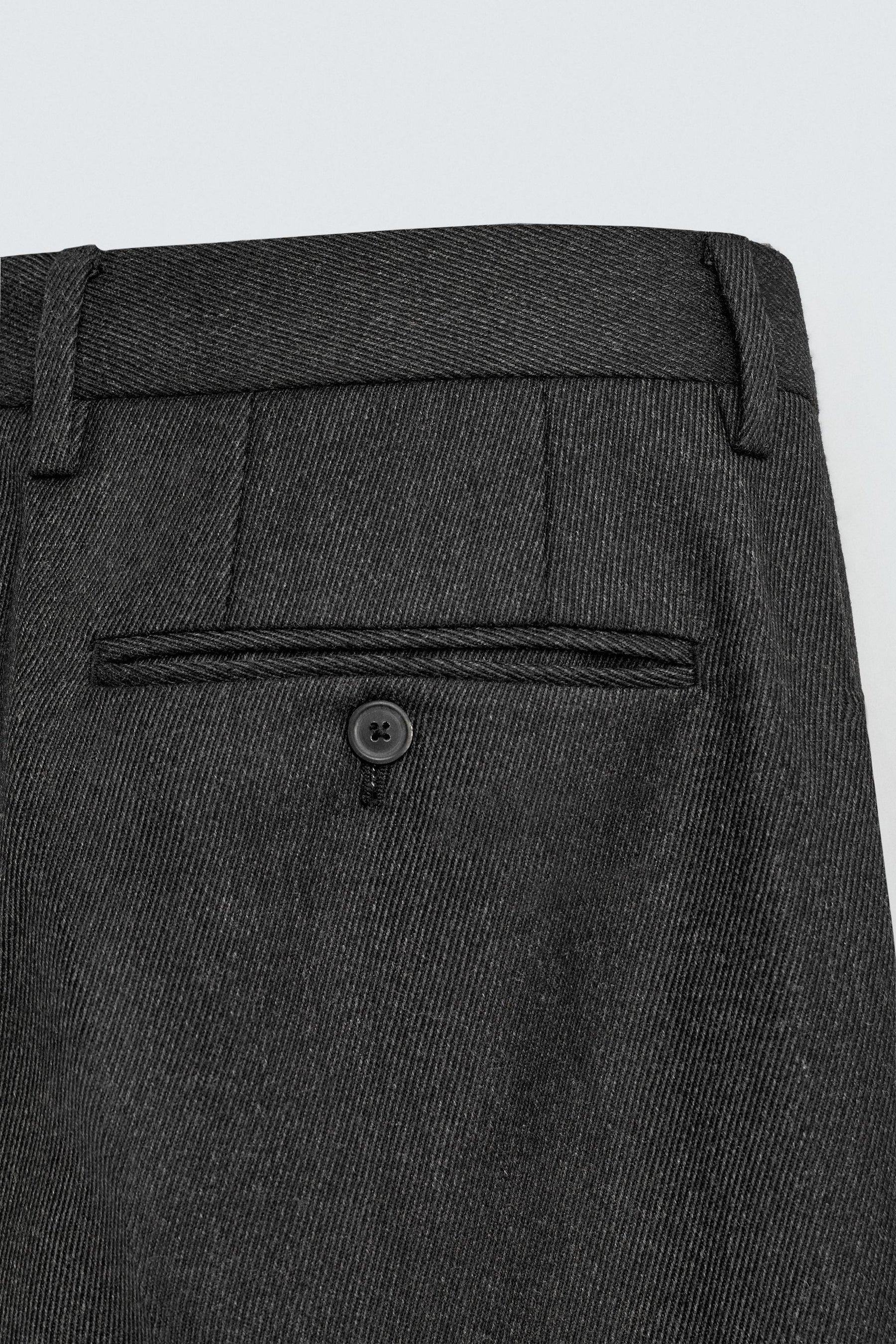 AARON LEVINE X WOOL TWILL SUIT TROUSERS - Image 9