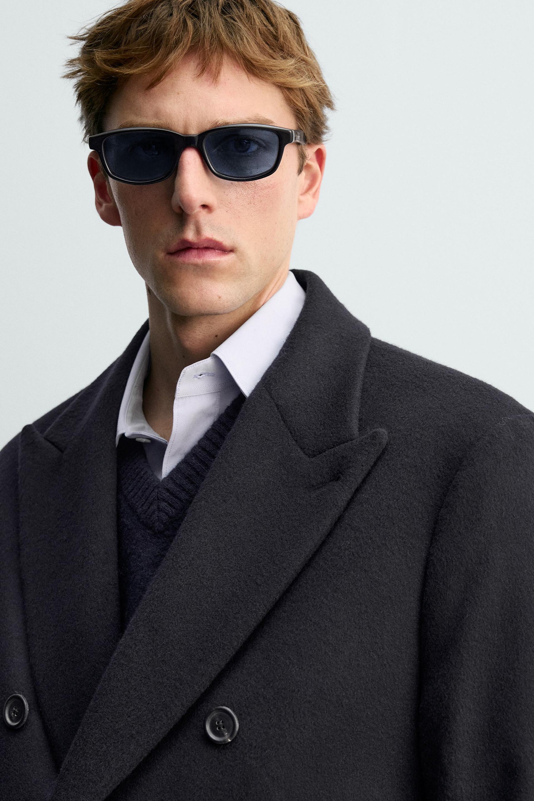 Double-Breasted Wool Coat