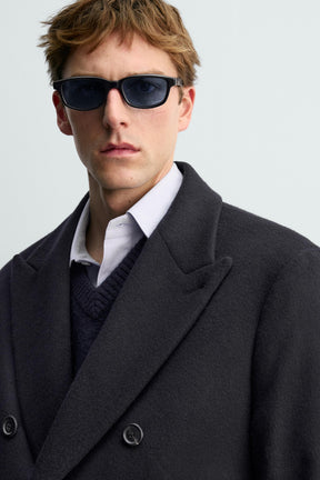 Double-Breasted Wool Coat