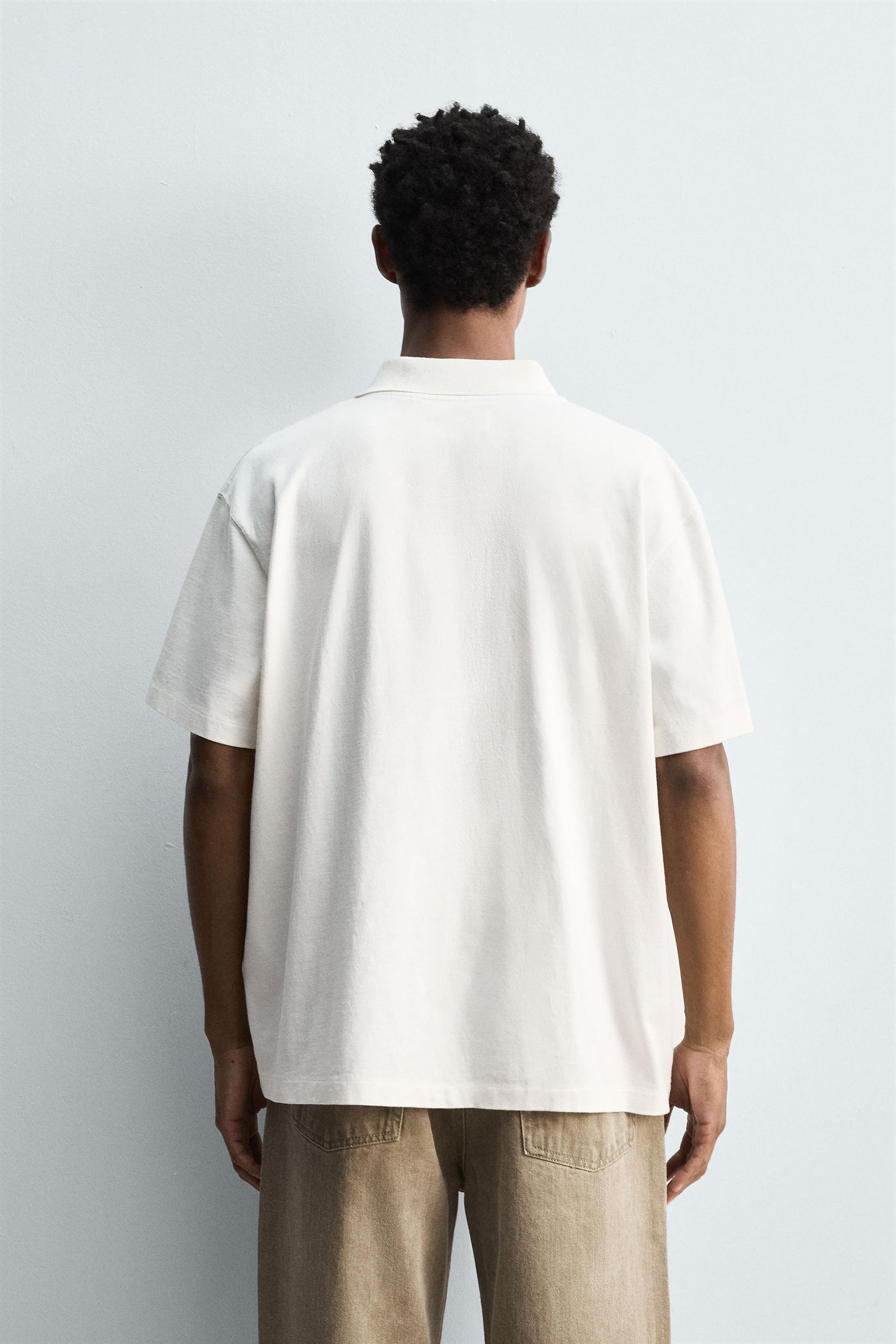 WASHED REGULAR FIT POLO SHIRT - Image 3
