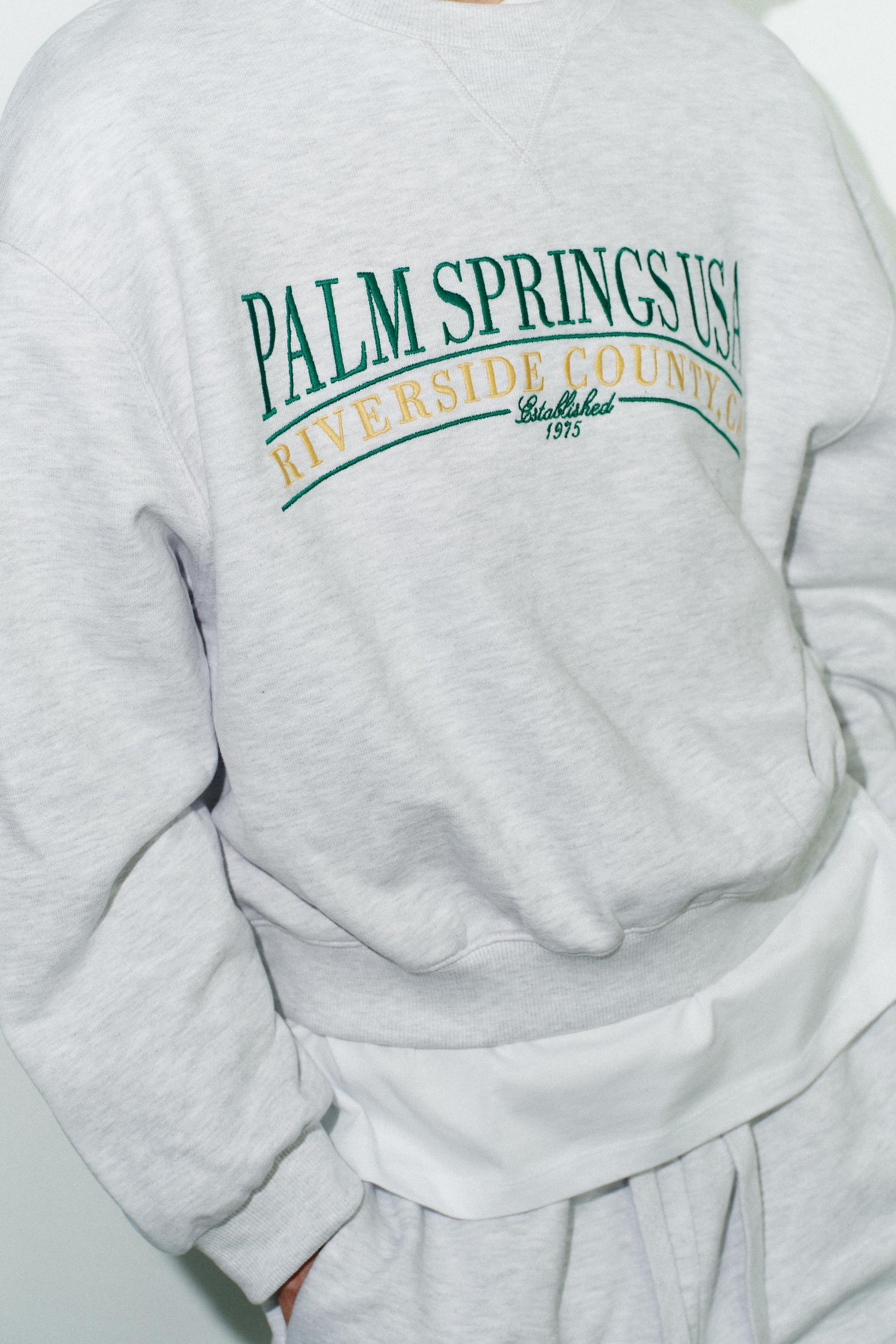 COTTON SLOGAN SWEATSHIRT