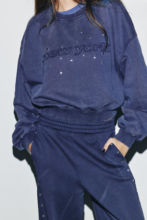 Studded Faded Sweatshirt