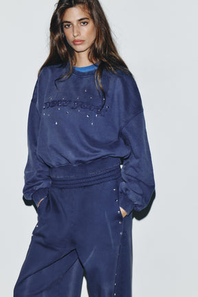 Studded Faded Sweatshirt
