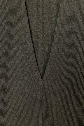 Rib V-Neck Top