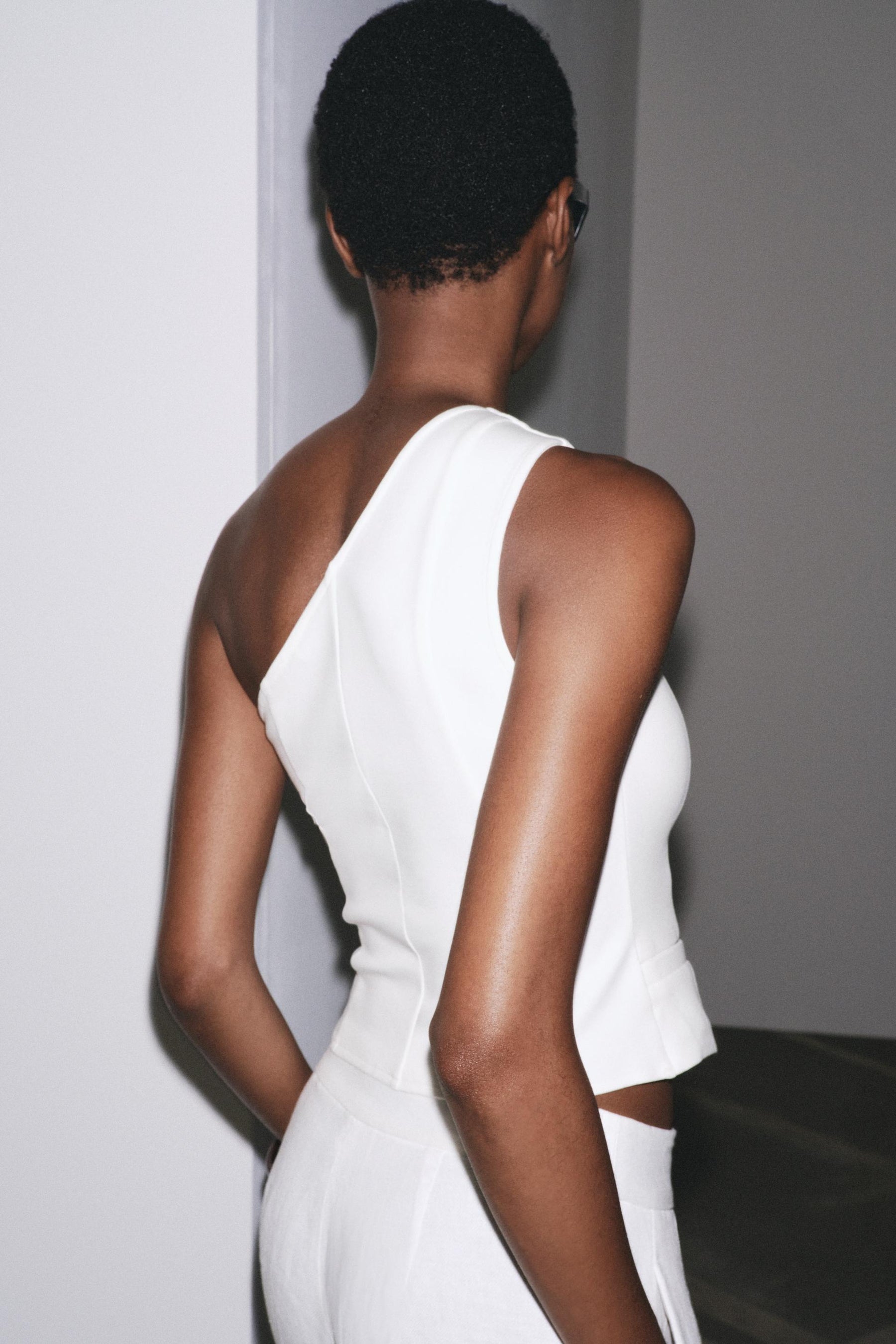 Asymmetric Interlock Waistcoat