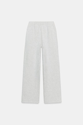 FLEECE STRAIGHT-LEG TROUSERS