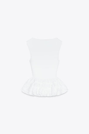 Peplum Top with Straps