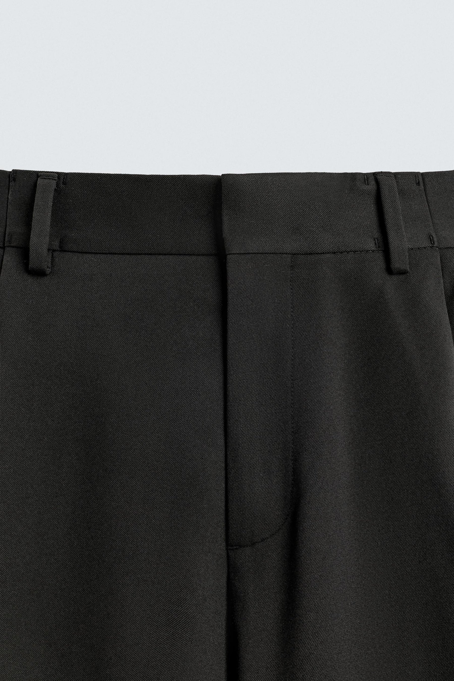 WIDE-LEG PLEATED TROUSERS - Image 9