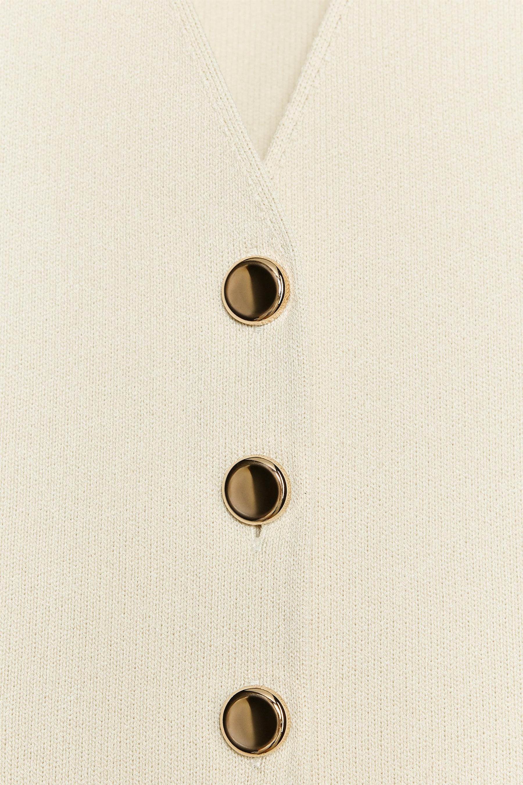 PLAIN KNIT WAISTCOAT - Image 6