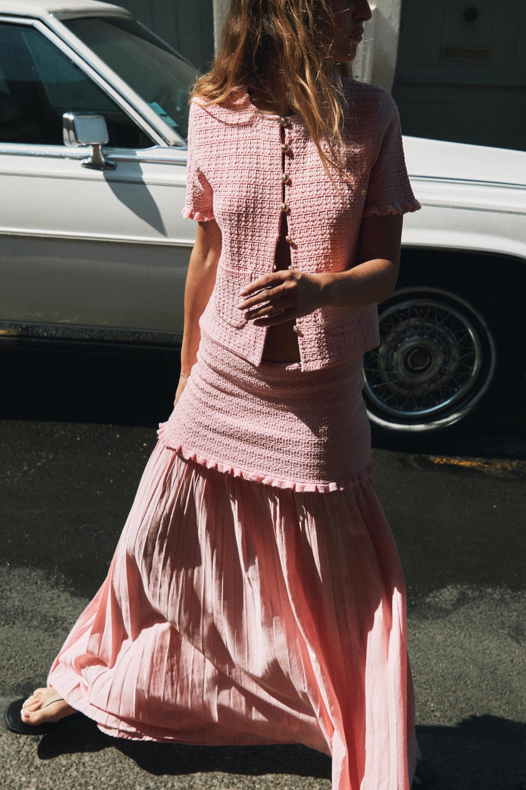 RUFFLED KNIT CARDIGAN - Image 6