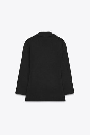 Knit Double-Breasted Blazer