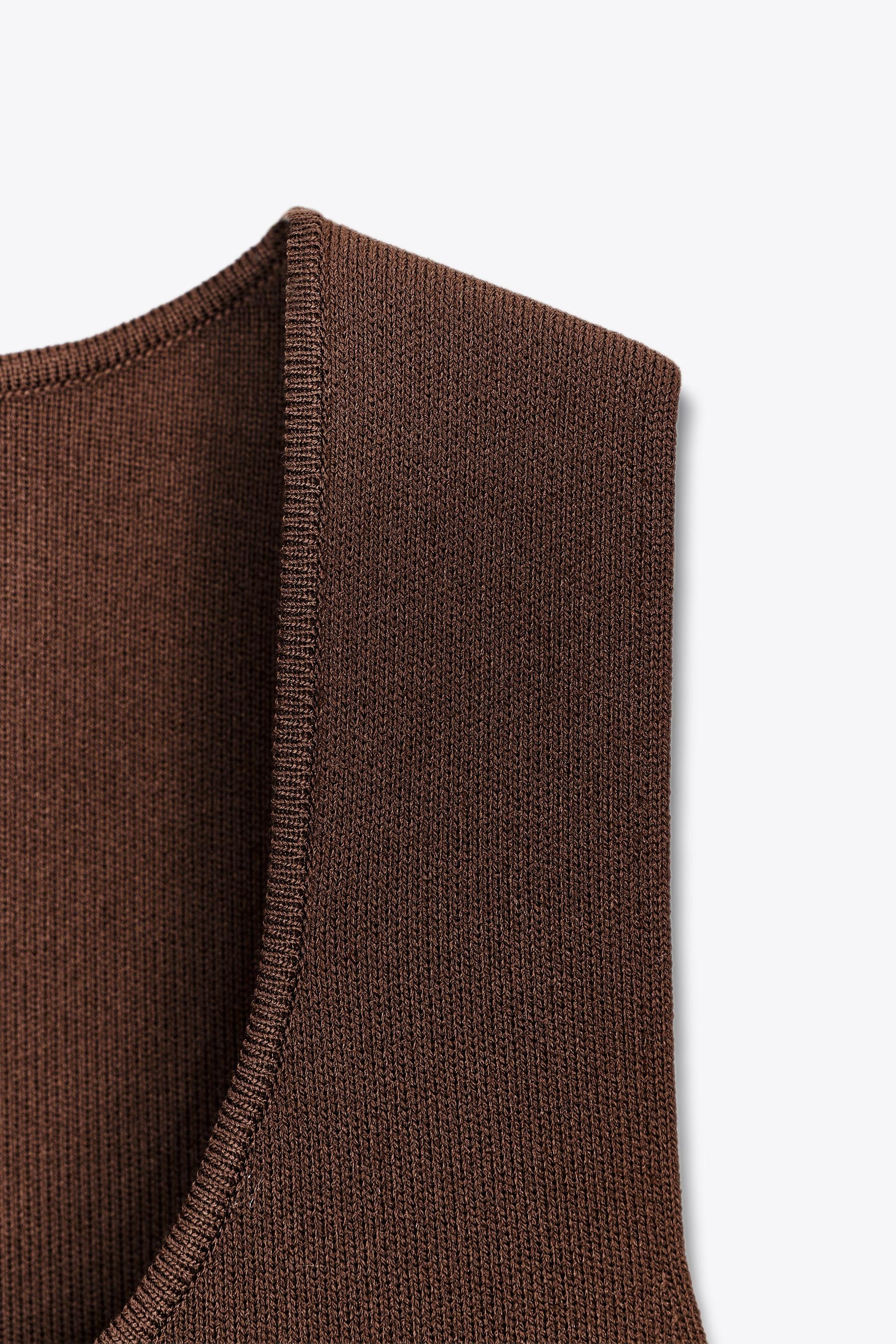 CONTRAST KNIT DRESS - Image 7