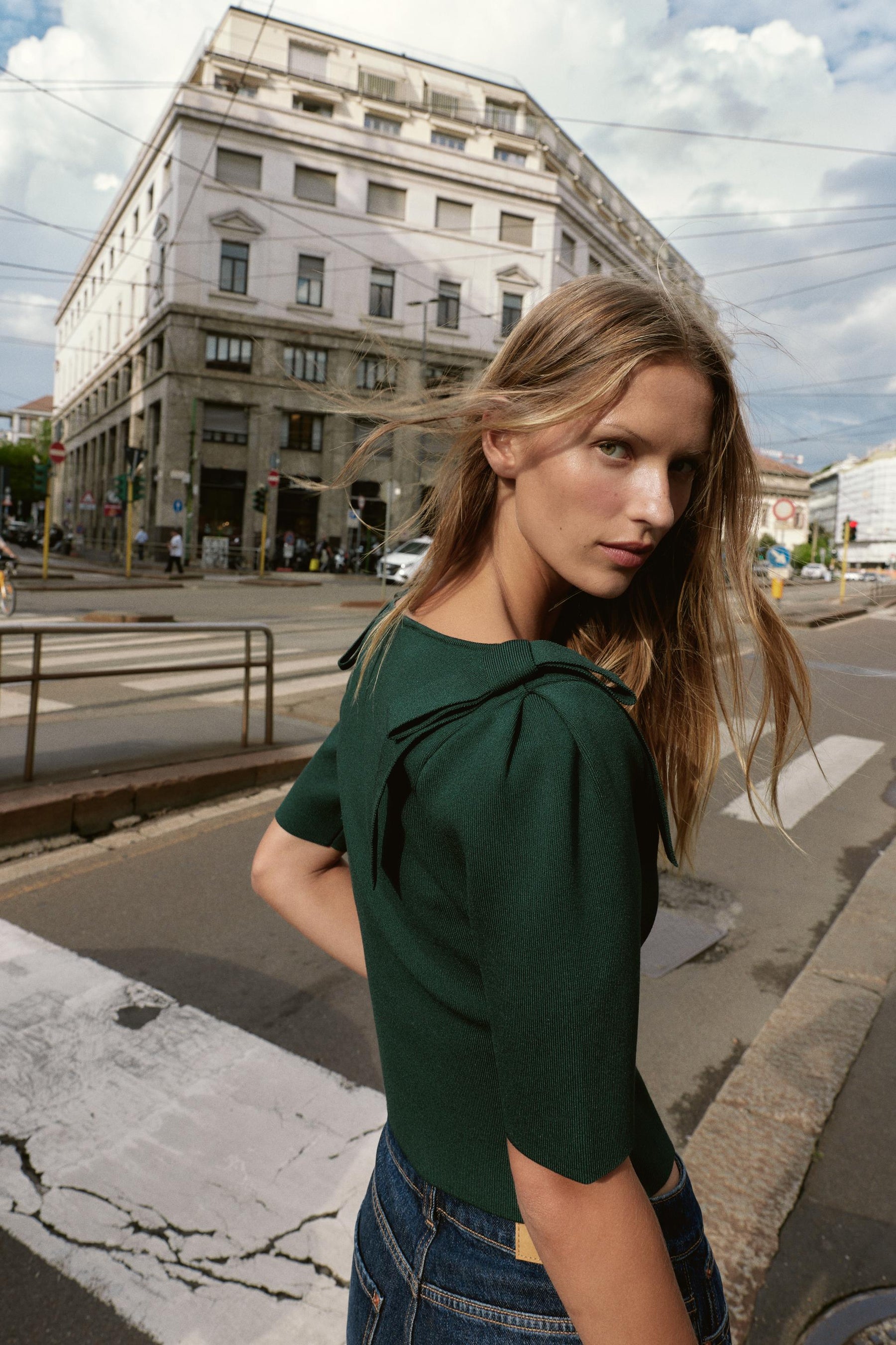 Shoulder-tie Cardigan