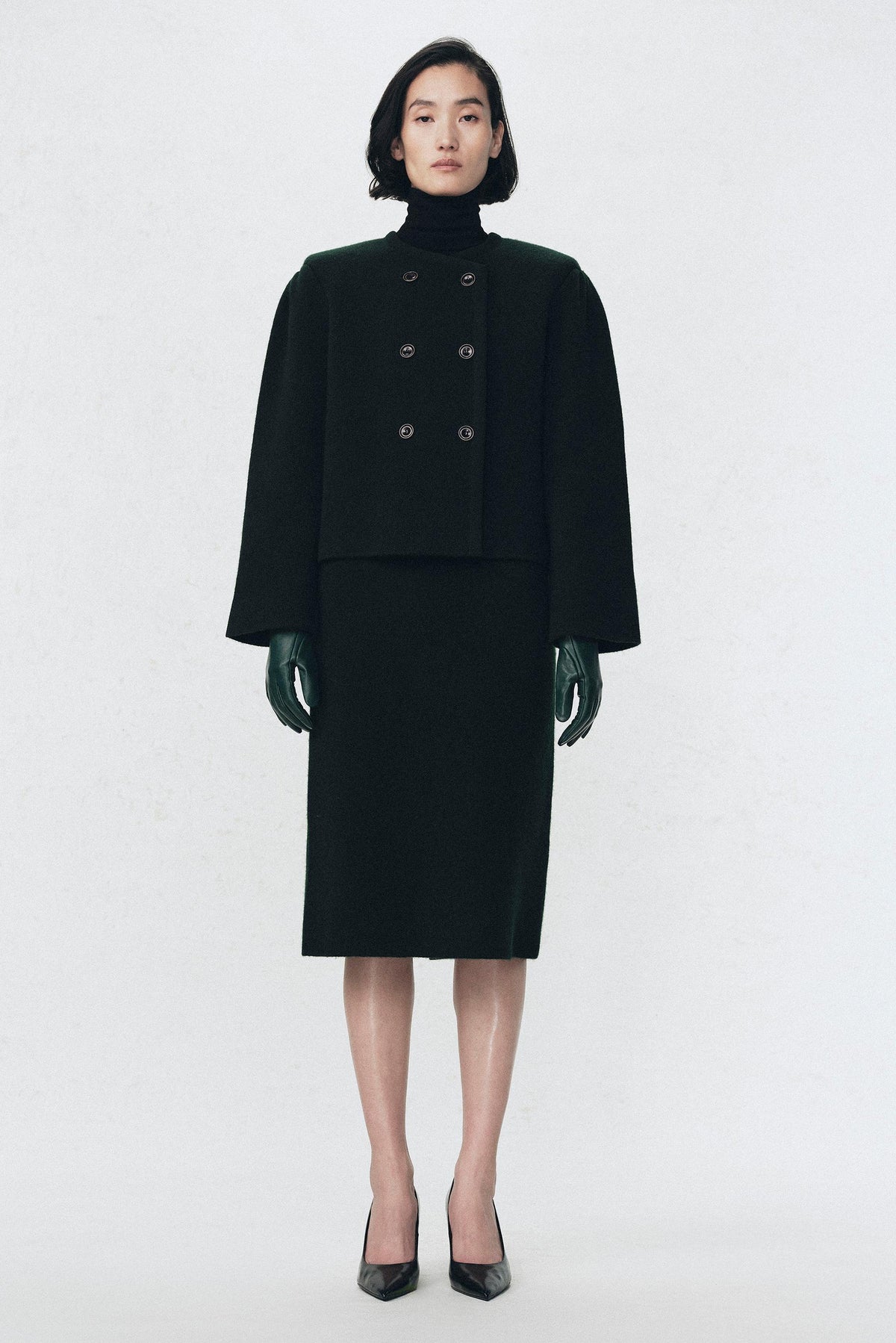 WOOL SHOULDER PAD JACKET